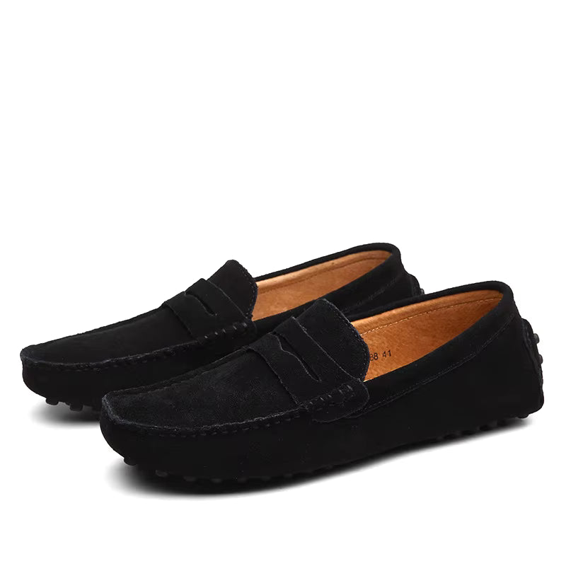 Lorvard Velour Slip-On Loafers