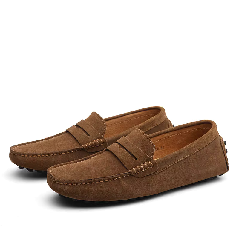 Lorvard Velour Slip-On Loafers